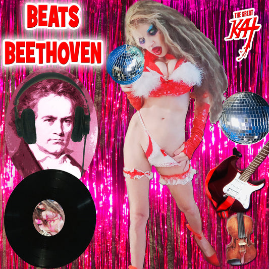 NEW “BEATS BEETHOVEN” 15-Song CD Album (17 Min) by THE GREAT KAT! PERSONALIZED AUTOGRAPHED by THE GREAT KAT to Customer! With "DJ L.V. Beethoven", "Disco van Beethoven", "Amazing Grace" & MORE!
